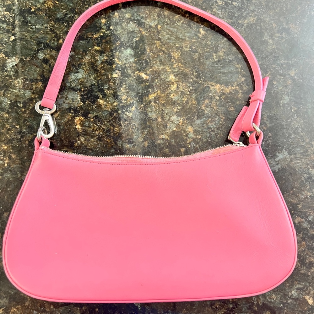 Coach Pink Leather Shoulder Bag